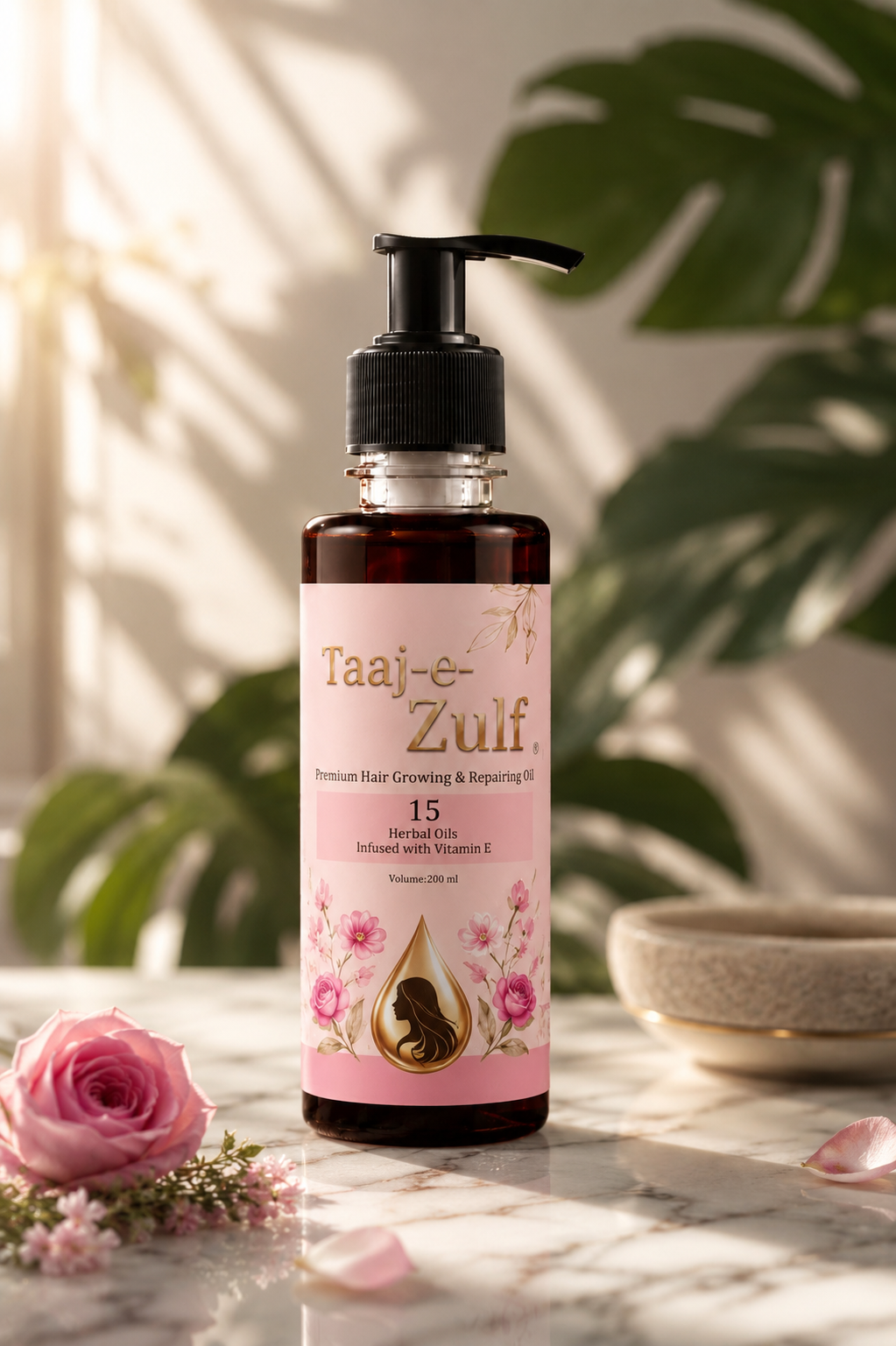 Taaj-e-Zulf Premium Hair Growing & Repairing Oil,200ml