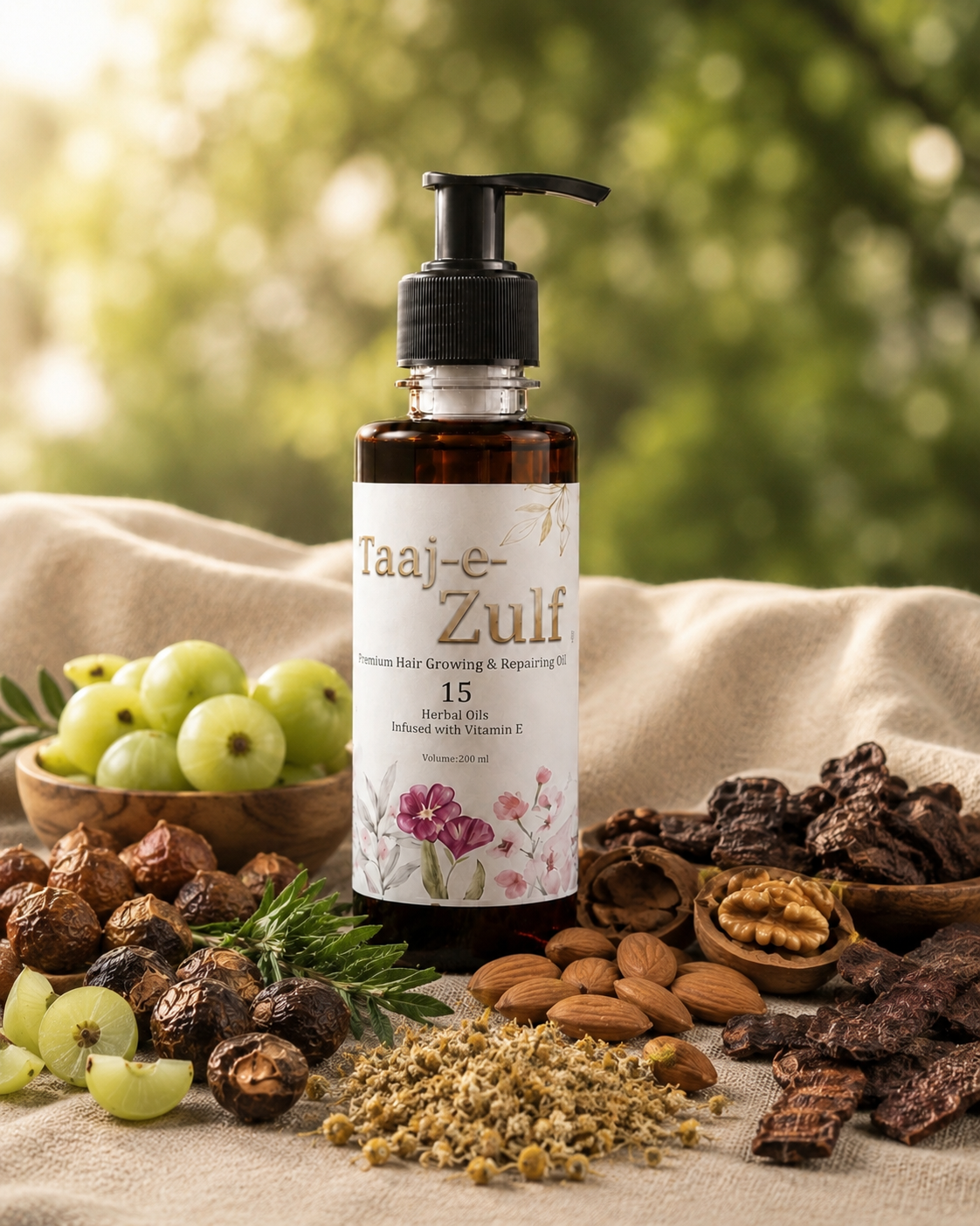 Taaj-e-Zulf Premium Hair Growing & Repairing Oil,200ml